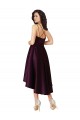 Open Back Sweetheart Satin Grape Short Prom Dress Canada Shop