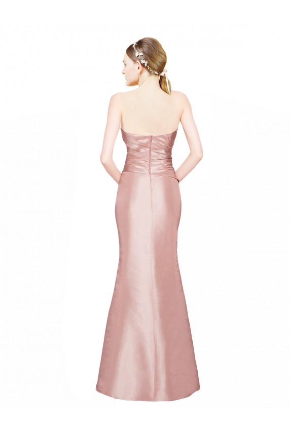 Low Back Sweetheart Stretch Satin Long Prom Dress Canada Shop