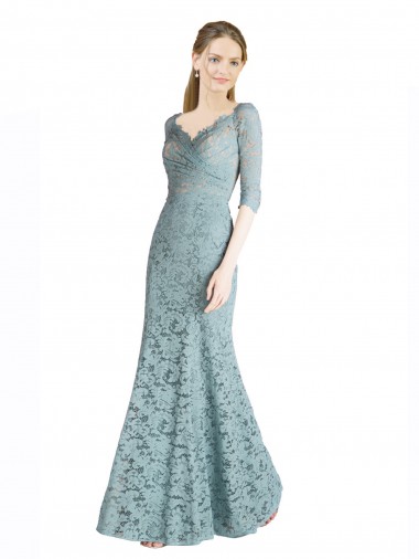 Sweetheart Lace Long A-Line Prom Dress Canada Shop