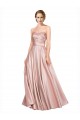 Strapless Stretch Satin Long A-Line Prom Dress Canada Shop