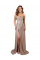 Scoop Neck Sequin Champagne Long Sexy Prom Dress Canada Shop
