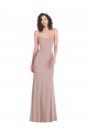 Sweetheart Stretch Crepe Dusty Pink Long Prom Dresses Canada Shop
