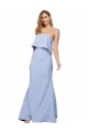 Low Back Strapless Stretch Crepe Light Sky Blue Long Prom Dress Canada Shop
