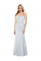 Low Back Strapless Satin Light Sky Blue Long Prom Dress Canada Shop