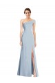Off the Shoulder Stretch Crepe Light Sky Blue Long Trumpet Prom Dress Canada Shop