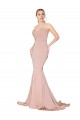 Low Back Sweetheart Stretch Crepe Mauve Long Sexy Prom Dress Canada Shop