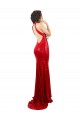 Open Back Halter Neck Sequin Red Long Prom Dress Canada Shop