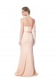 Strapless Stretch Crepe Nude Long Prom Dress Canada Shop