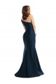 One Shoulder Silky Satin Light Sky Blue Long Prom Dress Canada Shop