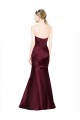 Low Back Sweetheart Luxe Satin Burgundy Long Prom Dress Canada Shop