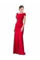 Stretch Crepe Red Long Bridal Party Dress Canada Shop