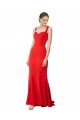 Sweetheart Stretch Crepe Red Long Prom Dress Canada Shop