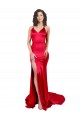 Sweetheart Stretch Satin Red Long Mermaid Prom Dress Canada Shop
