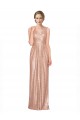 V-Neck Sequin Rose Gold Long Prom Dress Canada Shop