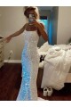 Spaghetti Straps Velvet Sequin Sweep Train Prom Dress Canada Shop