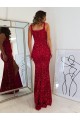 Square Neck Velvet Sequin Burgundy Long Prom Dress Canada Shop