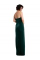 Low Back Strapless Stretch Velvet Dark Green Long Sexy Prom Dress Canada Shop