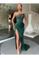 Strapless Velvet Sequin Sweep Train Prom Prom Dress Canada Shop