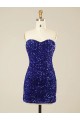 Sweetheart Velvet Sequin Short Short Prom Dress Canada Shop
