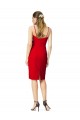Sweetheart Stretch Crepe Red Cocktail Length Prom Dress Canada Shop