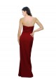 Sweetheart Stretch Crepe Burgundy Long Sheath Prom Dress Canada Shop