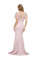 V-Back One Shoulder Stretch Crepe & Tulle Mauve Long Prom Dress Canada Shop