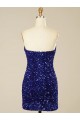 Sweetheart Velvet Sequin Short Short Prom Dress Canada Shop