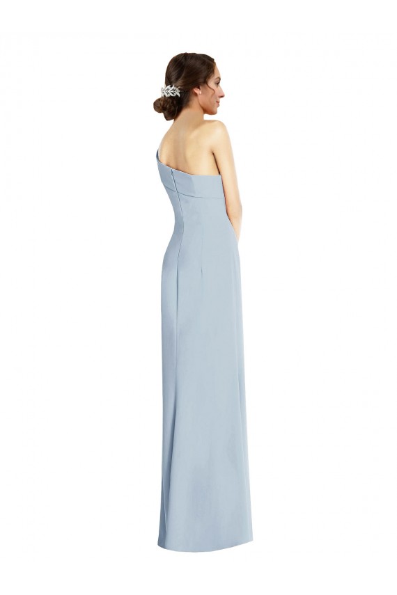 Off the Shoulder Stretch Crepe Light Sky Blue Long Trumpet Prom Dress Canada Shop