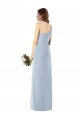 One Shoulder Stretch Crepe Light Sky Blue Long Prom Dresses Canada Shop