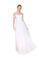 Off the Shoulder Soft Chiffon White Long Prom Dress Canada Shop